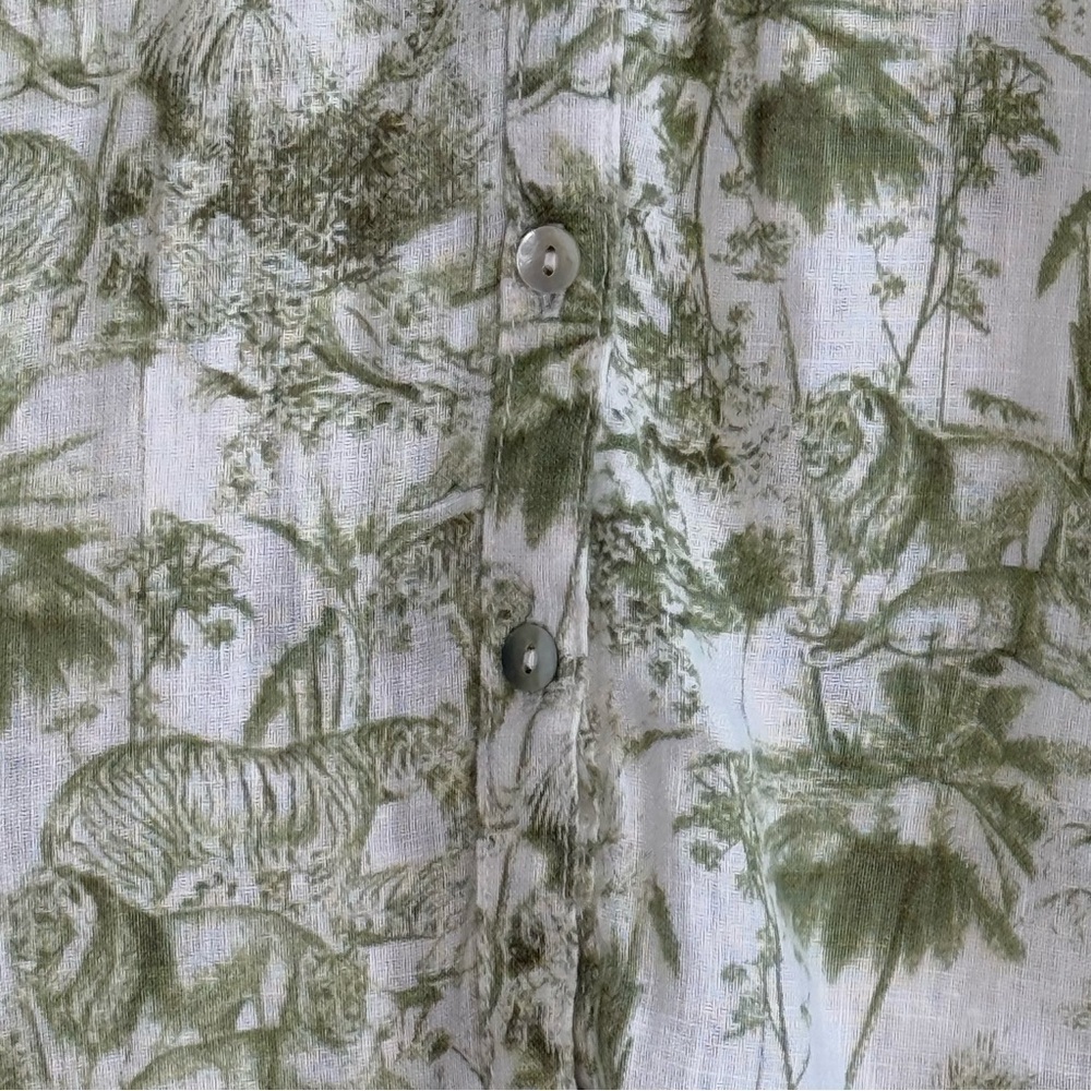 Rachel Zoe Linen Safari Toile  Top. 
Size XL - Picture 9 of 13